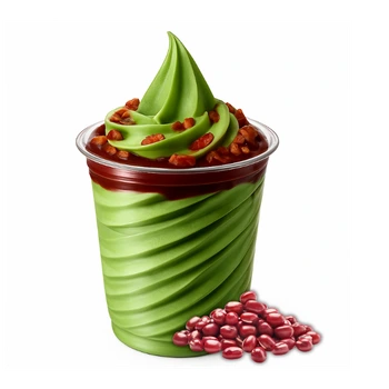 matcha red bean sundae matcha red bean sundae