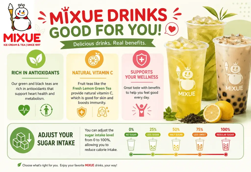 mixue drinks menu